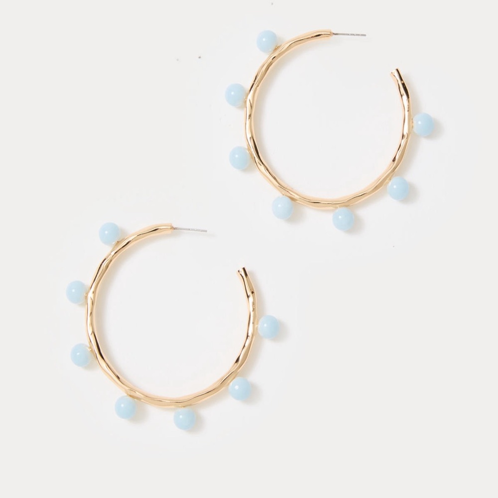 Lilly Pulitzer Wave N Sea Hoop Earrings